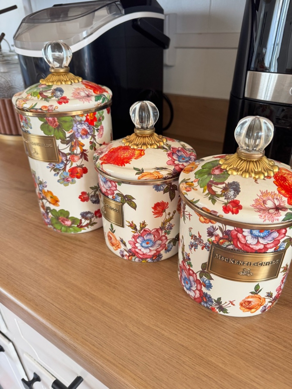 Set of 3 McKenzie Childs Canister - Picture 3 of 5